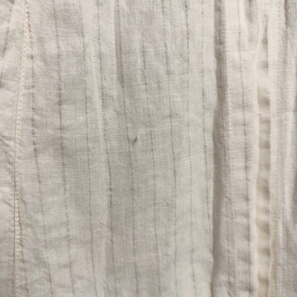 KRISTA LARSON Linen Striped Shirt Dress - Picture 6 of 12